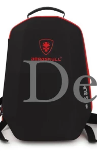 Dead Skull Storage Bag for PS5 Slim Waterproof Travel Carrying Case Black