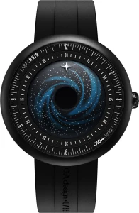 CIGA Design U035-BB01-W6B 46mm Automatic Watch Black Dial Titanium Case Sapphire Glass 3ATM