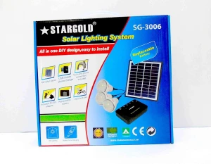 STARGOLD Solar Lighting System SG-3006 Portable LED Solar Kit