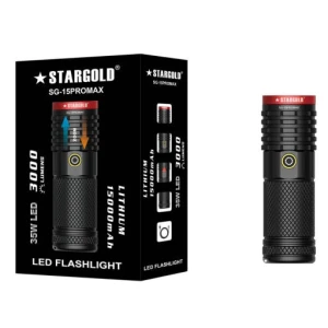 STARGOLD High Power 35W LED Flashlight SG-15PRO MAX Rechargeable Torch