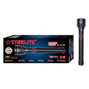 STARLITE Laser Zoom Light 3SC 20W 12000mAh SL-FL30 Rechargeable LED Flashlight