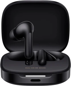 Redmi Buds 6 Night Black – Wireless Bluetooth Earbuds with Deep Bass