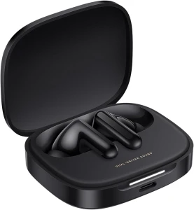 Redmi Buds 6 Night Black – Wireless Bluetooth Earbuds with Deep Bass