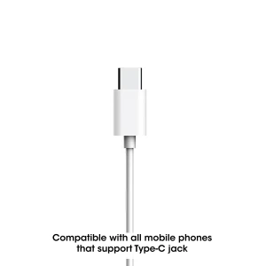 XL Stereo Wired USB-C In-Ear Headset White | XL-HS-103C-WHI