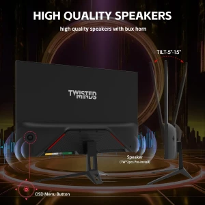 Twisted Minds 27 Inch FHD Gaming Monitor 120Hz 1ms IPS TM27FHD120IPS Black