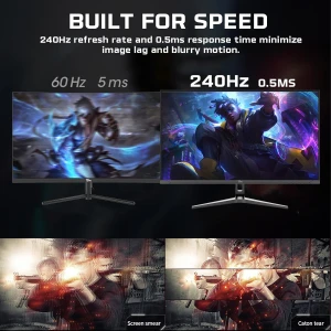 Twisted Minds 32 Inch QHD Gaming Monitor 240Hz 0.5ms VA TM32QHD240VA