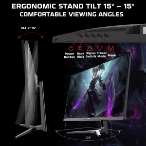 Twisted Minds 32 Inch QHD Gaming Monitor 240Hz 0.5ms VA TM32QHD240VA