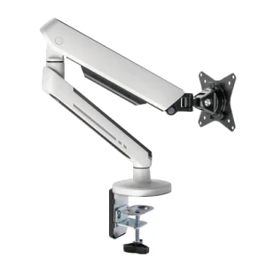 Twisted Minds Single Monitor Desk Mount 17-32 Inch RGB Gas Spring Stand White