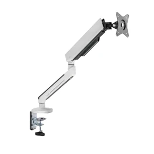 Twisted Minds Single Monitor Desk Mount 17-32 Inch RGB Gas Spring Stand White