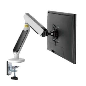 Twisted Minds Single Monitor Desk Mount 17-32 Inch RGB Gas Spring Stand White