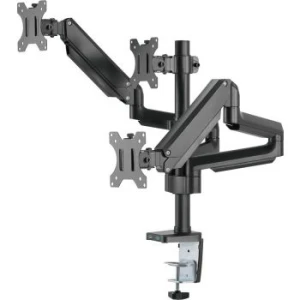 Twisted Minds Triple Monitor Arm 27 Inch Gas Spring USB 360° Rotation Black TM-26-C018UP