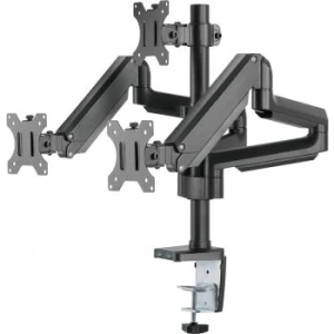 Twisted Minds Triple Monitor Arm 27 Inch Gas Spring USB 360° Rotation Black TM-26-C018UP