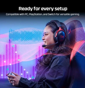 HyperX Cloud III Wireless Gaming Over Ear Headset PC PS5 PS4 Switch Black Red
