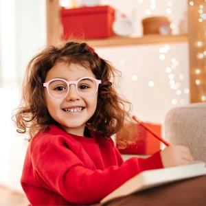 Green Lion Kids Anti Blue Light Eyewear Pink Protective Glasses for Children