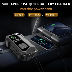 Car Jump Starter and Air Inflator HJ101 Portable Emergency Car Battery Booster