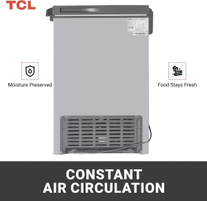 TCL F188CFSL Chest Freezer 188L Silver Mechanical Control