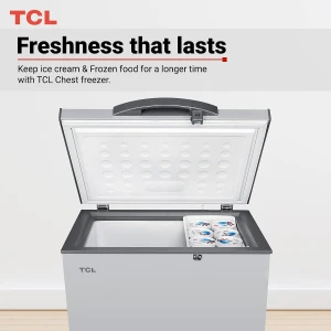 TCL F188CFSL Chest Freezer 188L Silver Mechanical Control