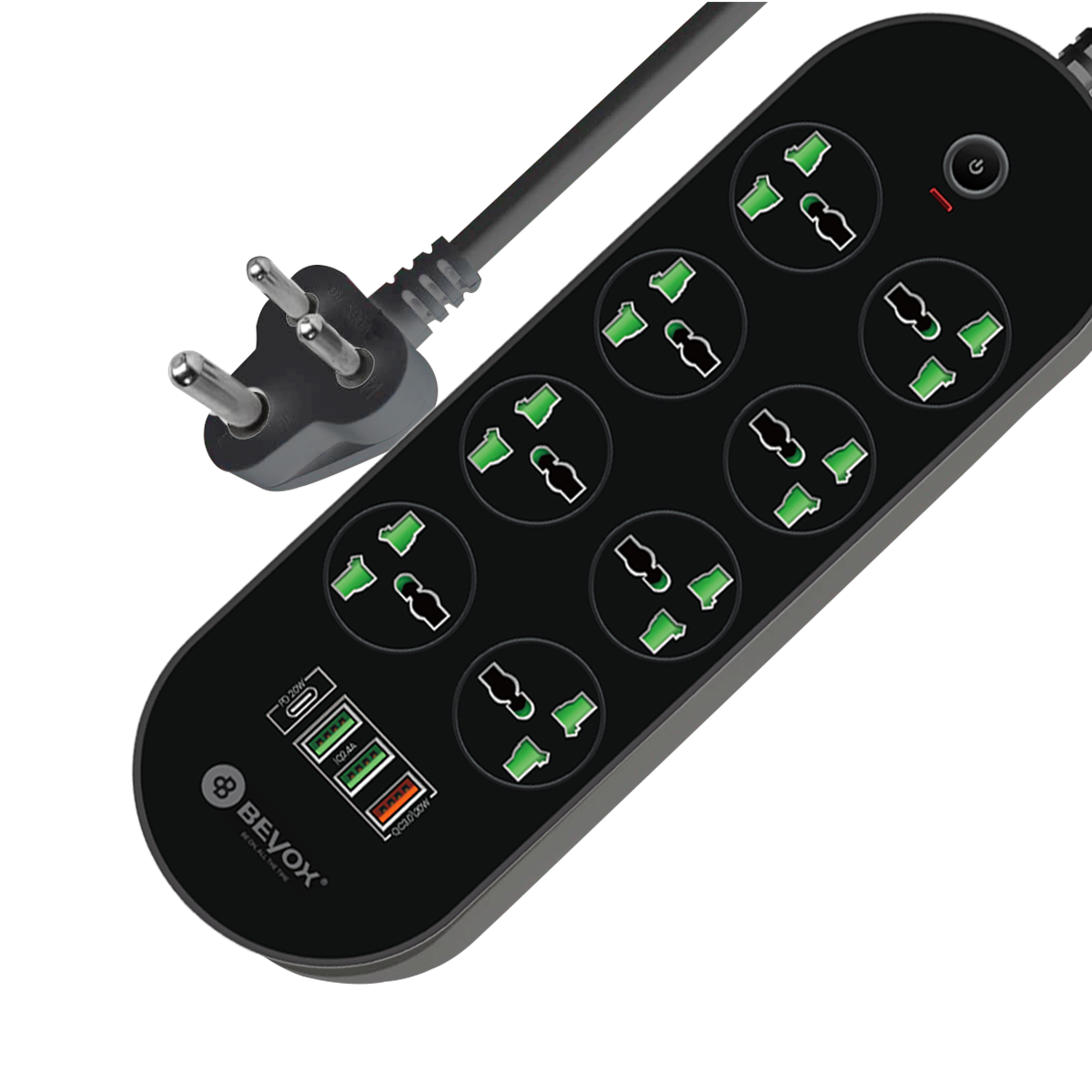 Beyox B02 Power Socket 40W 8+3+1