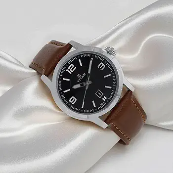 Titan Black Dial Analog Watch for Men 1730SL02