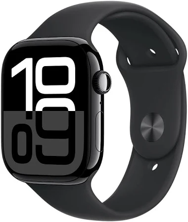 Apple Watch Series 10 46mm Slate Titanium Black Sport Band ML Cellular (MWYE3QA/A)