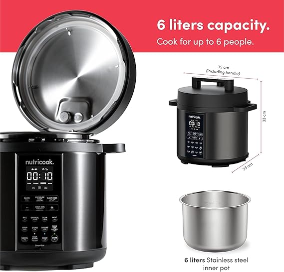 Nutricook NC-SP208K Smart Pot 2 8L Black Stainless Steel