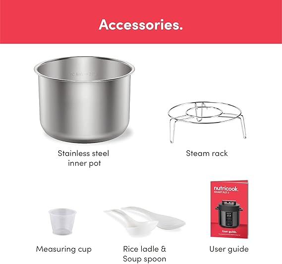 Nutricook NC-SP208K Smart Pot 2 8L Black Stainless Steel