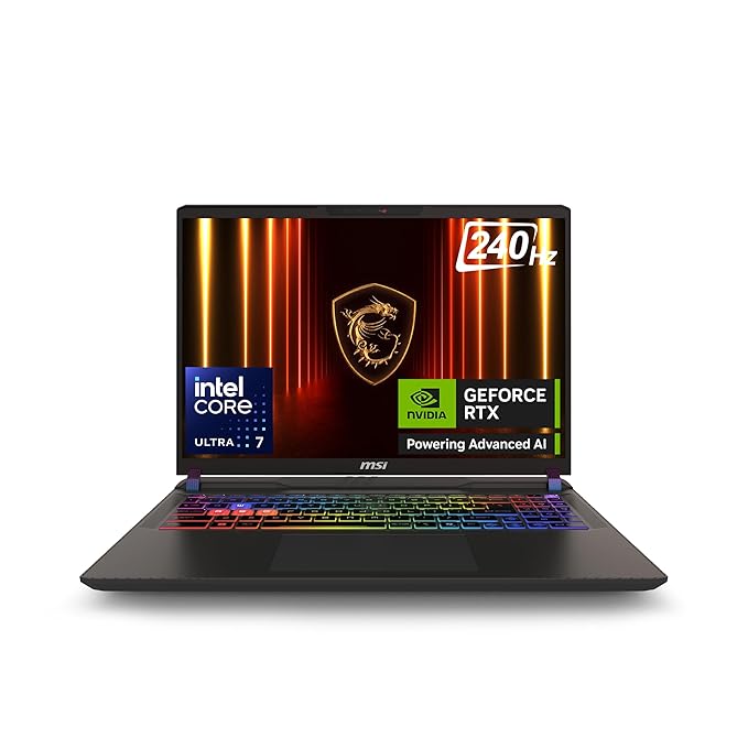 MSI Vector 16 AI A2XWH Gaming Laptop Ultra 7-255HX / 16GB / 1TB SSD / RTX 5070 12GB / 16" Grey | Windows 11