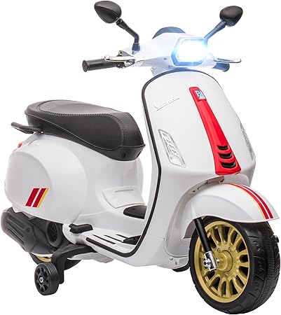 Scooty Vespa AMT-3153208490 | Kids Electric Ride-On Scooter with MP3 & LED Lights