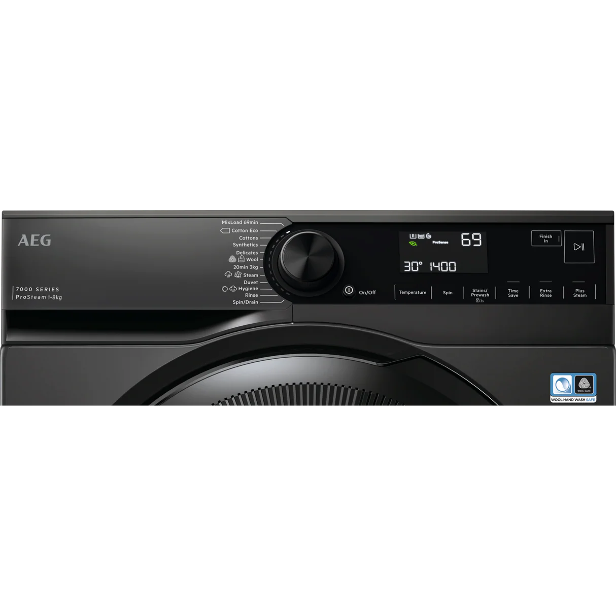 AEG Front Load Washing Machine L F7384U4B | 8kg | 1400RPM | Free Standing | 60cm