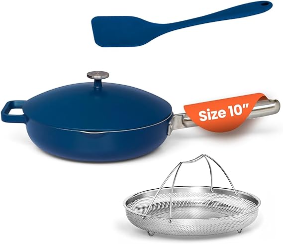 Nutricook NC-OP126B One Pan 26cm Blue | Non-Stick Multipurpose Cooking Pan