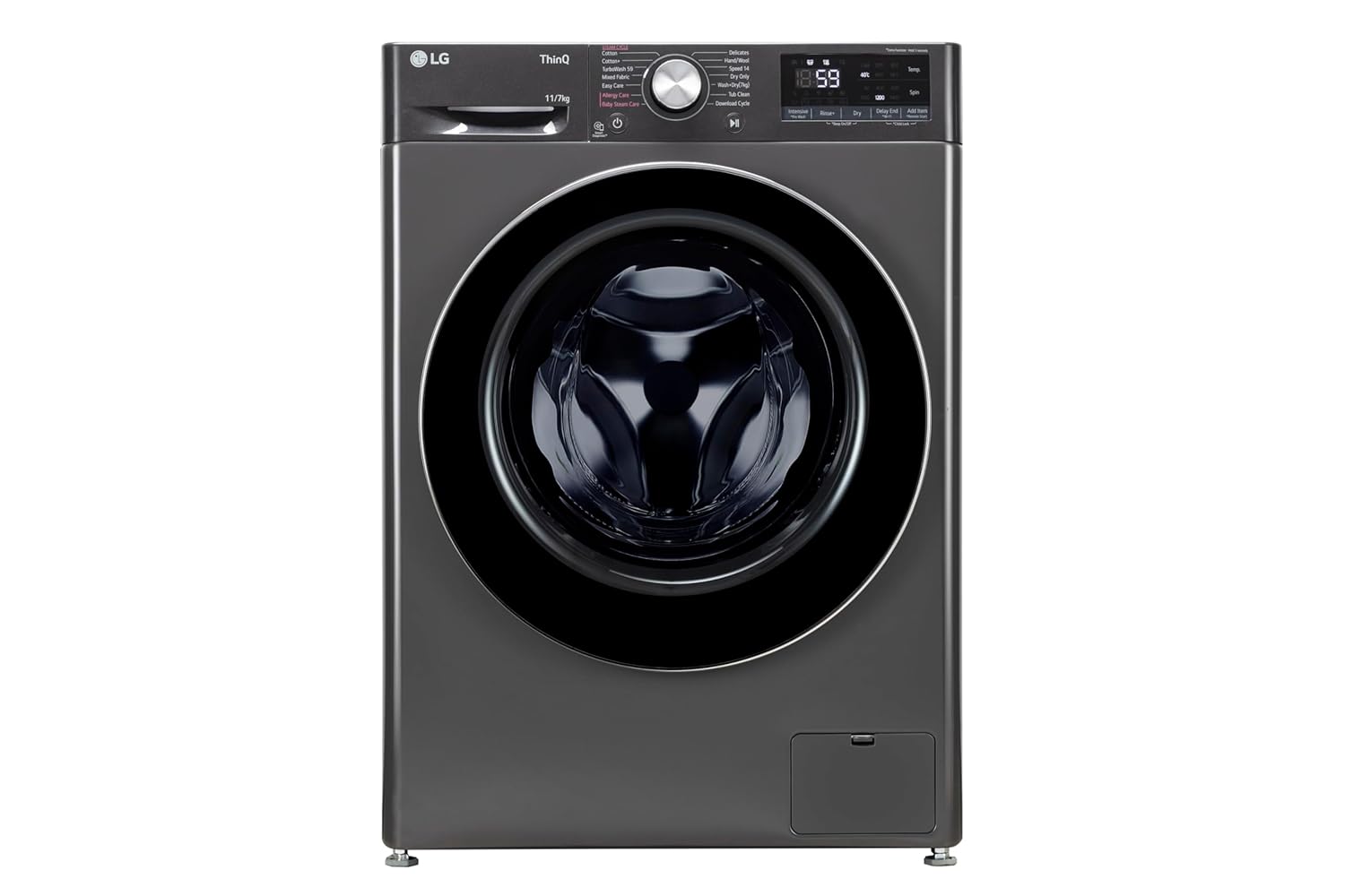 LG 11 kg Front Load Washer F4Y5EYGYPV | AI DD™, Steam™, ThinQ®