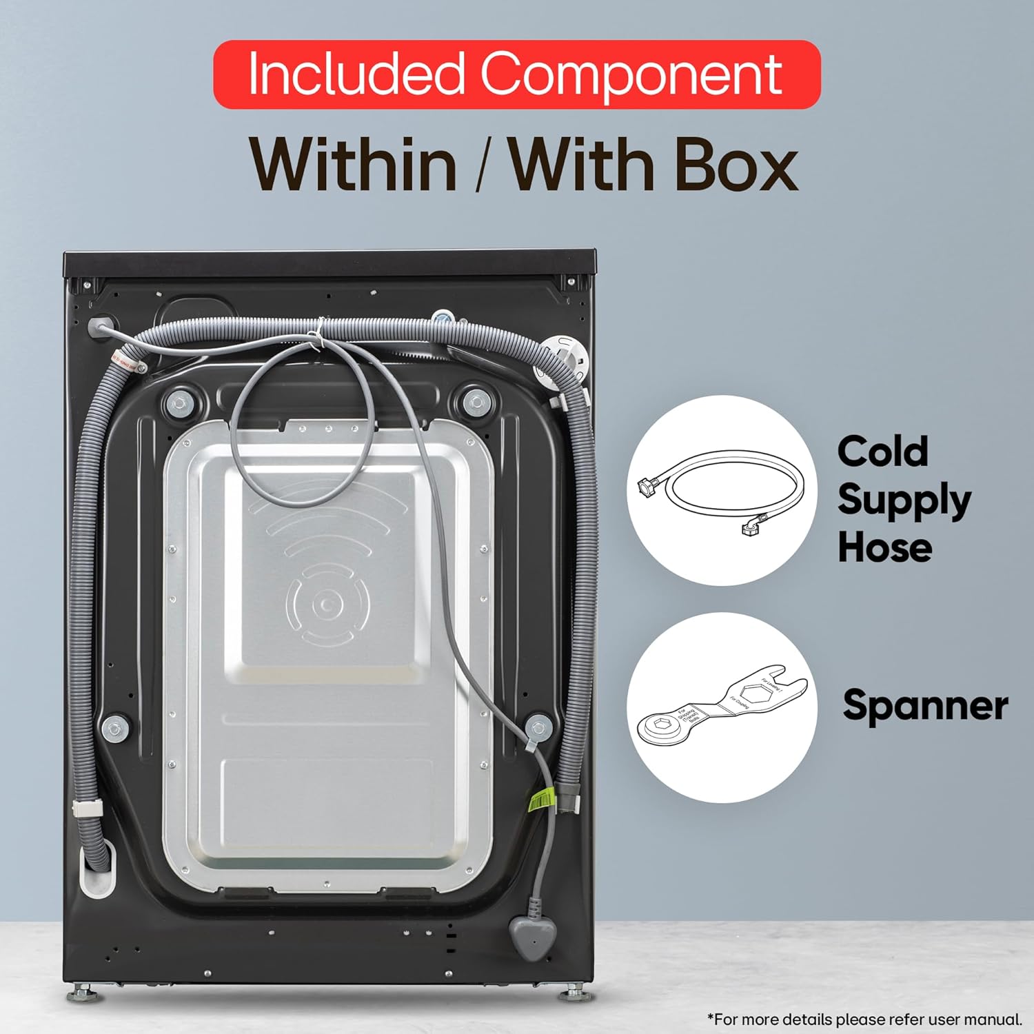 LG 11 kg Front Load Washer F4Y5EYGYPV | AI DD™, Steam™, ThinQ®