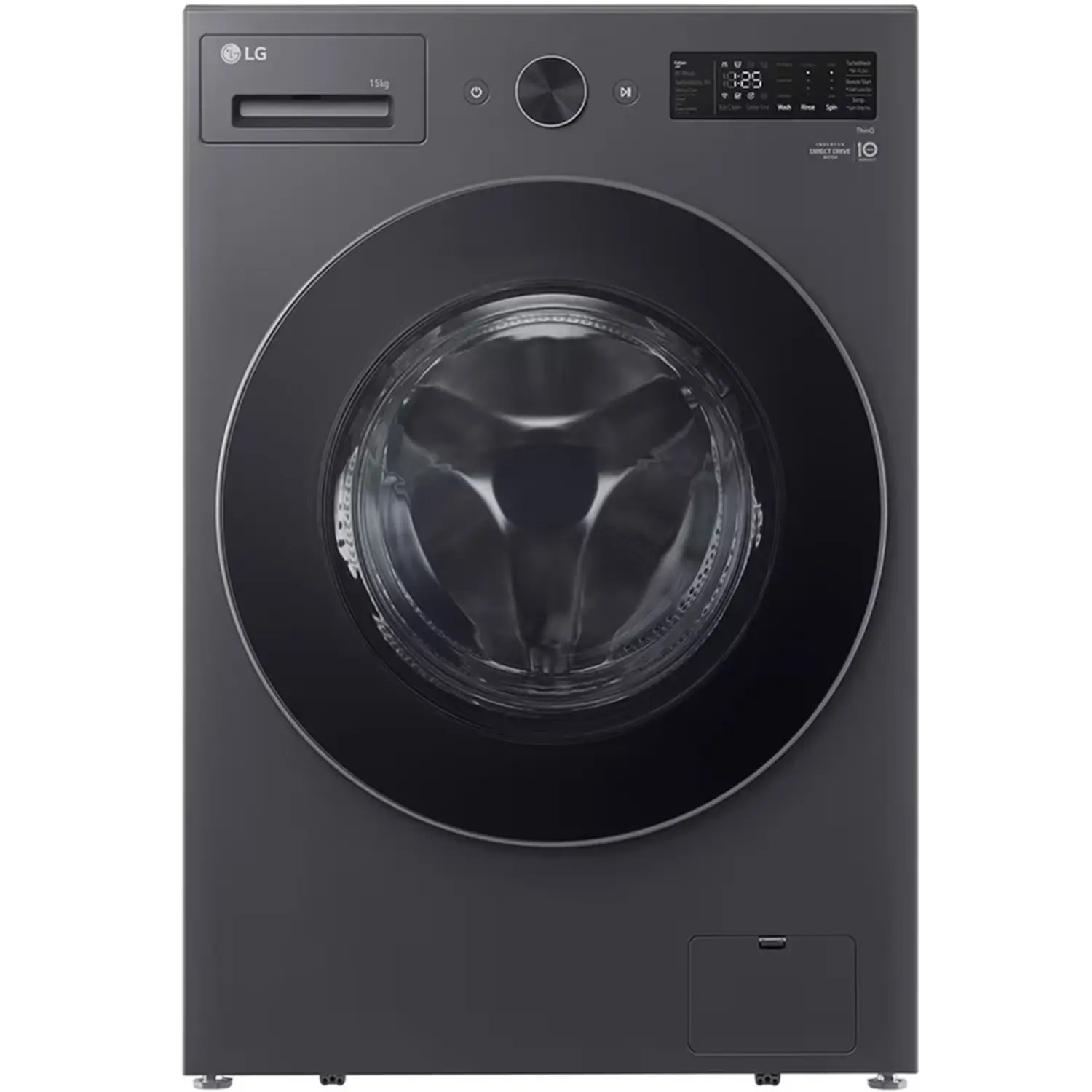 LG 13 kg Front Load Washer F0Z6DYP2410 Black | AI DD TurboWash ThinQ