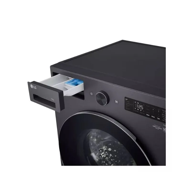 LG 13 kg Front Load Washer F0Z6DYP2410 Black | AI DD TurboWash ThinQ