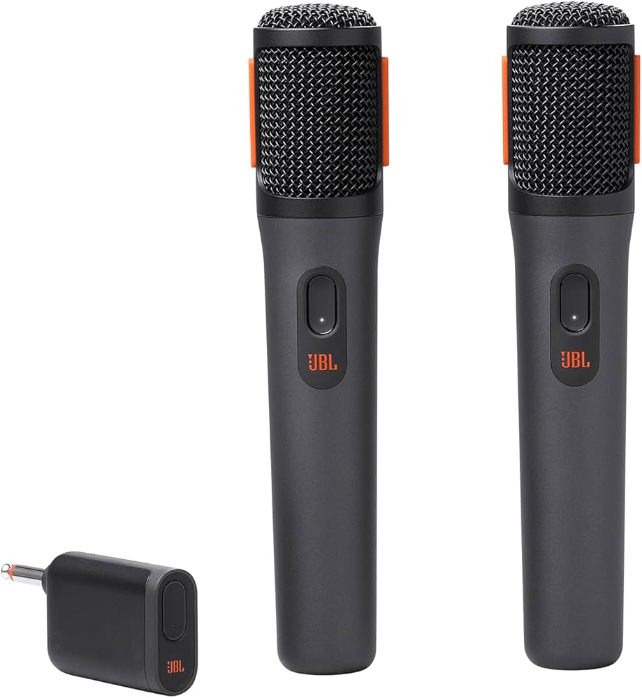 JBL PartyBox Wireless Mic | Digital Wireless Dual Microphones for Clear Vocals-JBLPBWIRELESSMIC