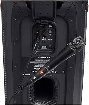 JBL PBM100 Black Wired Microphone | Dynamic Vocal Mic for PartyBox Speakers