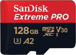 SanDisk Extreme Pro microSD UHS-I 128GB | 200MB/s Read 90MB/s Write | Mobile Card
