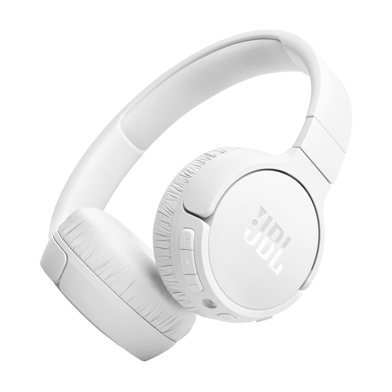 JBL Tune 670NC White Wireless On-Ear Headphones with Adaptive Noise-Cancelling & JBL Pure Bass