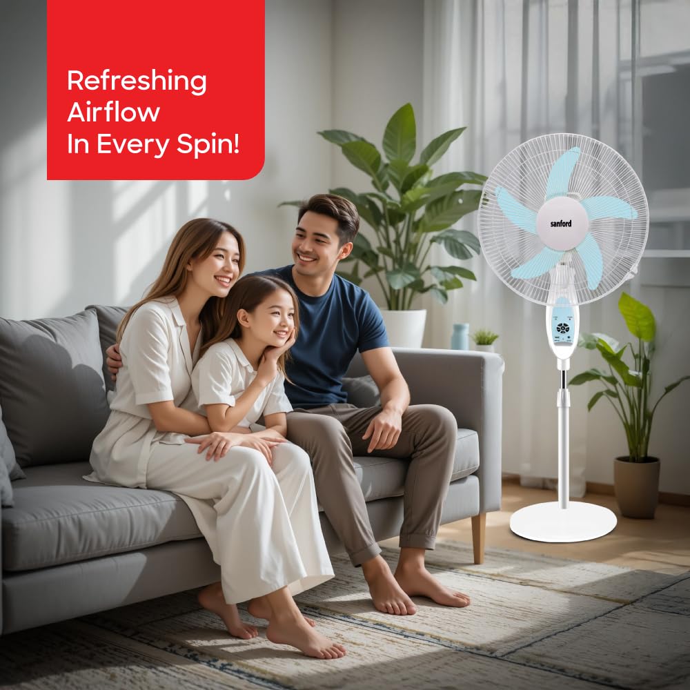 Sanford Rechargeable Stand Fan 18" SF6600RSFN