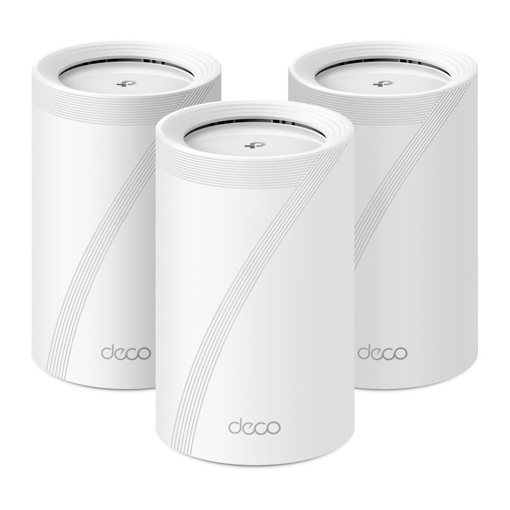 TP-Link Deco BE65 (3-Pack) Whole Home Mesh Wi-Fi 7 System Tri-Band