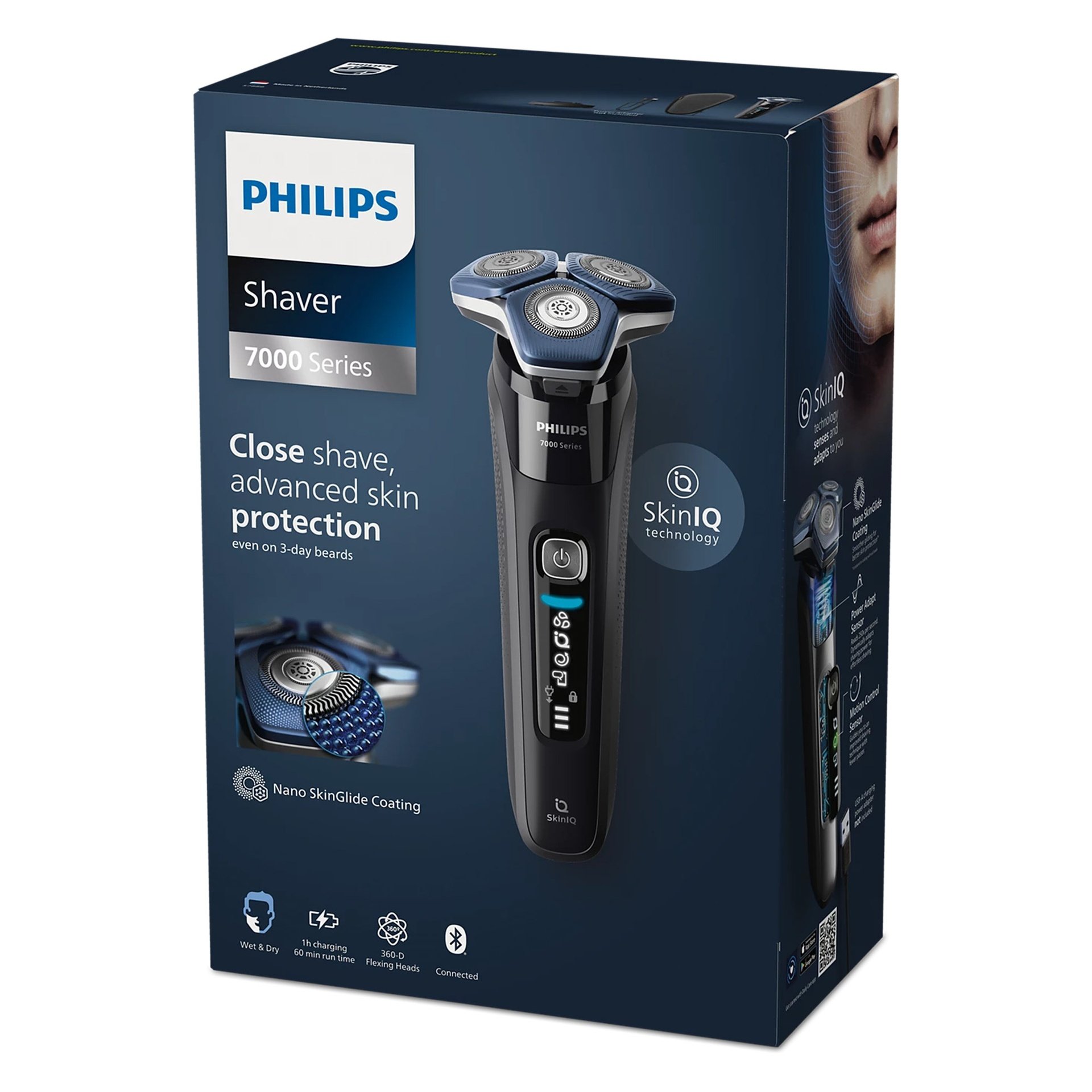 Philips Male Shaver S7886/35 with Charging Stand & Pouch – Premium Wet & Dry Shaver