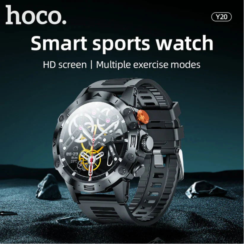 Hoco Y20 Smart Sports Watch Call Version Silver 1 53 Inch Bluetooth