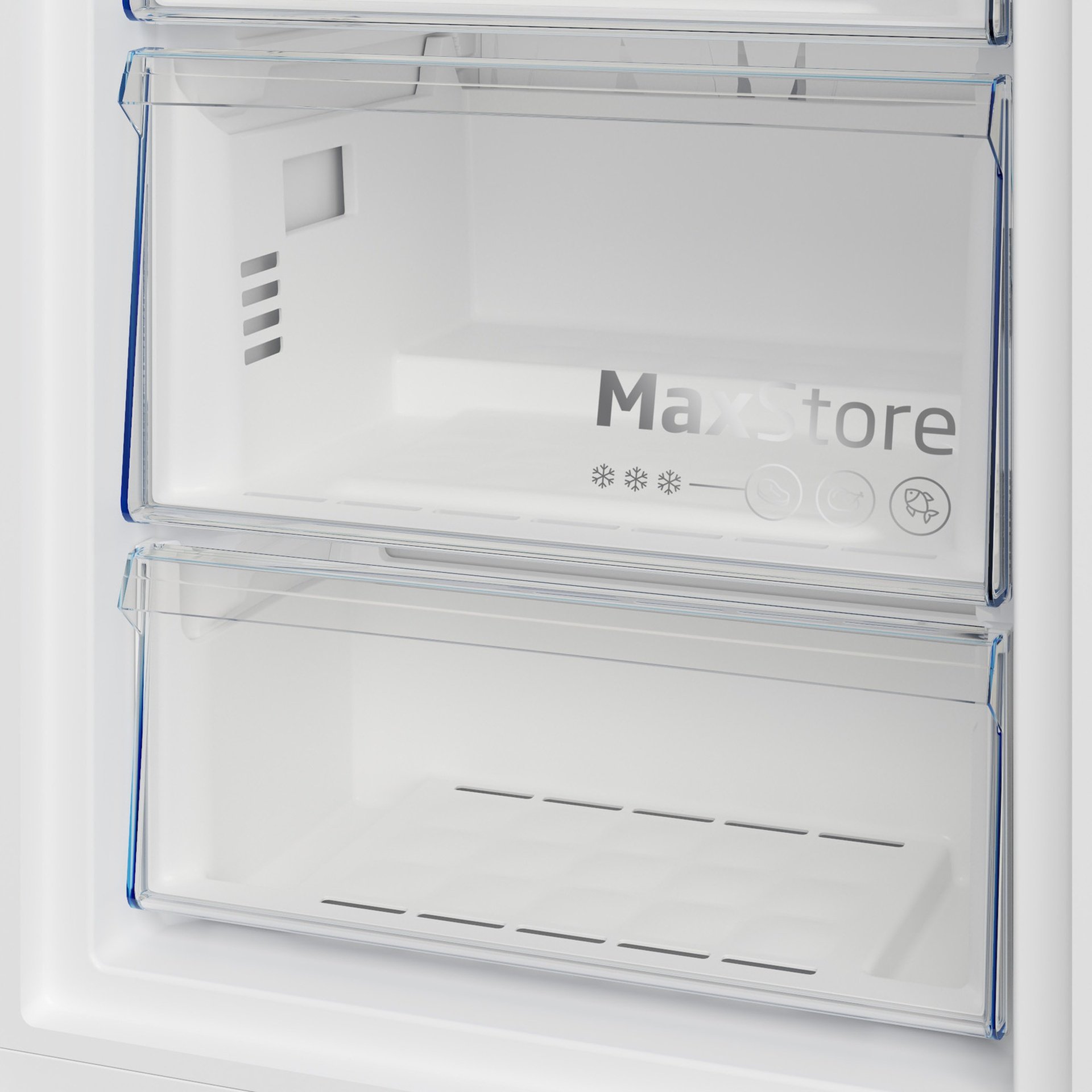 Beko RFNE360W 313L Upright Freezer – White