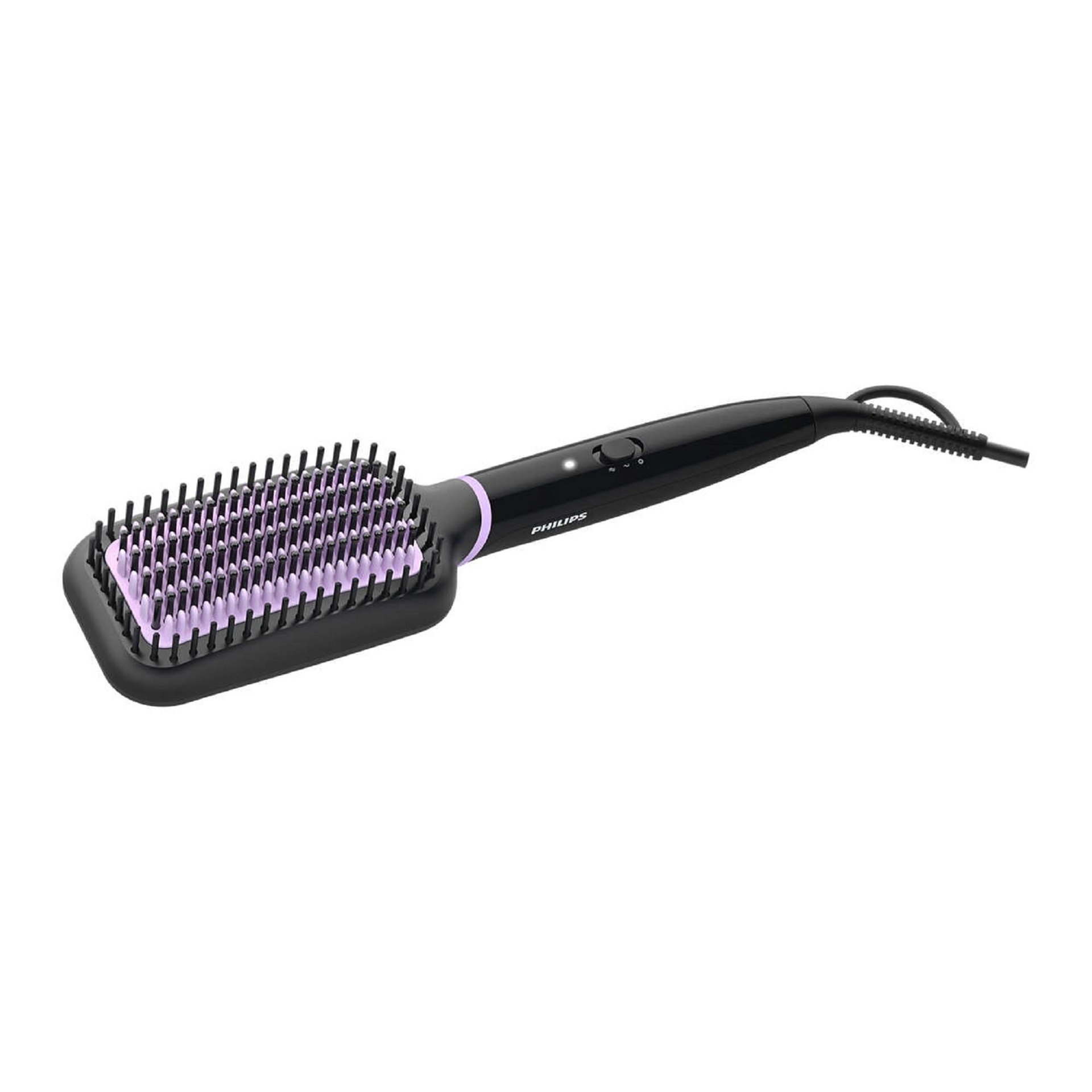 Philips Heated Straightening Brush BHH880/03 – Hair Straightener Brush