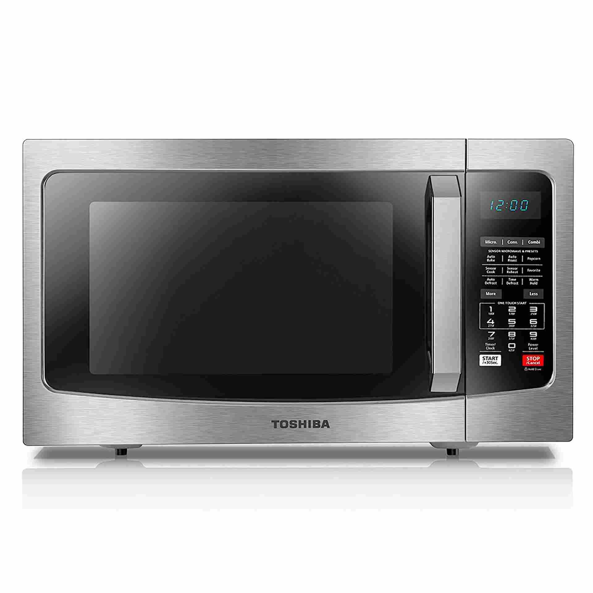 Toshiba 42L Convection Microwave ML-EC42S(BS) | 1000W Microwave | 1100W Grill | 10 Auto Menus | Black Stainless