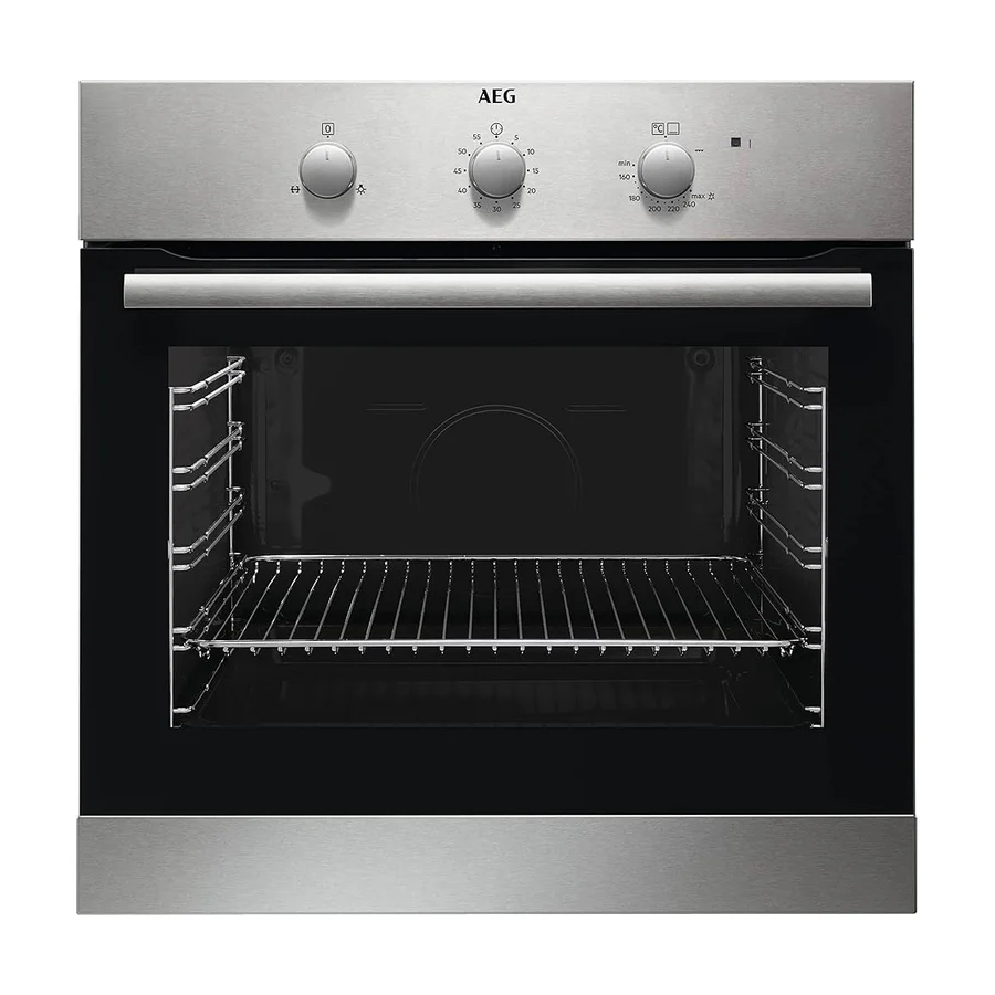 AEG BGB101011M Built-in Gas Oven | 60cm | Anti-Fingerprint Stainless Steel
