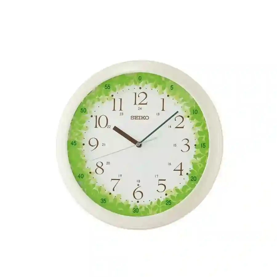 Seiko QHA010HL Wall Clock | 35cm | Auto Constant Light | Amber LED