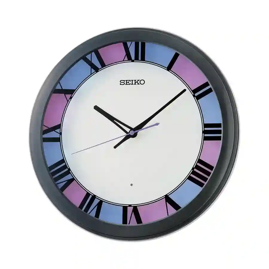 Seiko QHA010WL Wall Clock | 35cm | Auto Constant Light | Amber LED