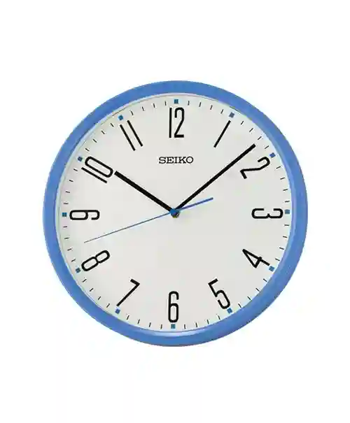 Seiko QHA011LL Wall Clock | 30.5cm | Plastic Case | Battery Operated