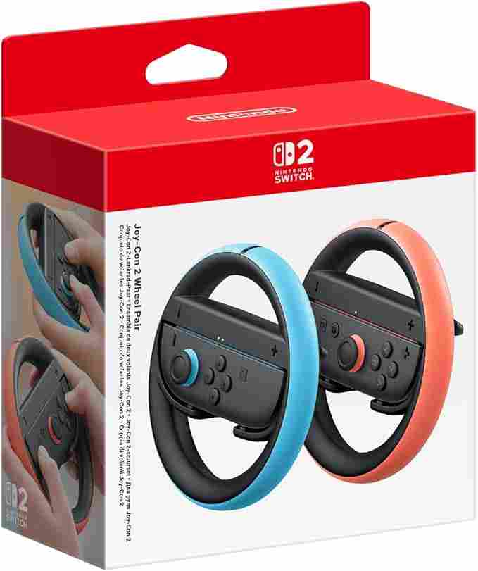 Joy-Con Wheel Pair for Nintendo Switch 2 | Racing Game Steering Wheels